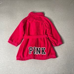 Victoria’s Secret PINK Vintage Patch Logo Plush Terry Short Robe